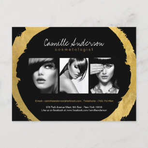 Carte comp d'art moderne Gold et Black Maquillage