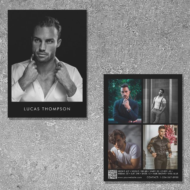 Carte Comp de l'acteur de modélisation masculine 5 (Créateur téléchargé)