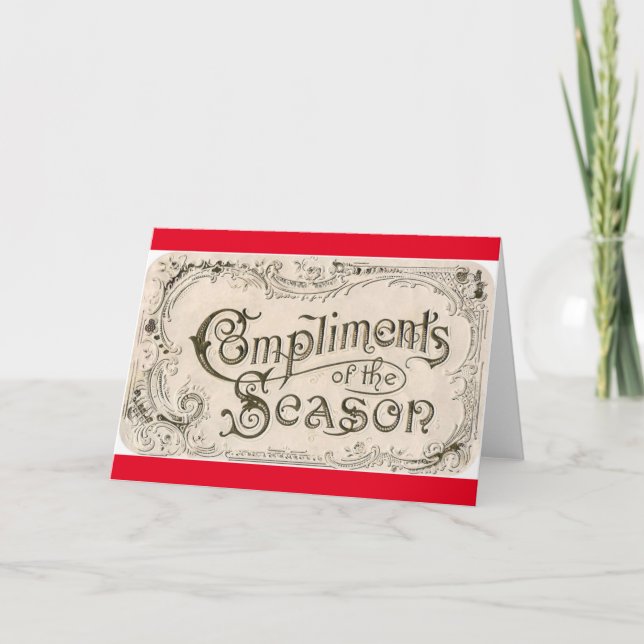 Carte Compliments de la saison (Devant)