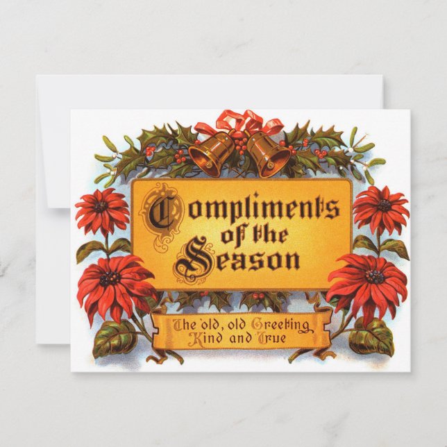 Carte Compliments de la saison (Devant)