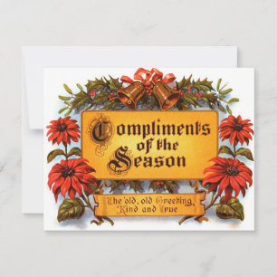 Carte Compliments de la saison