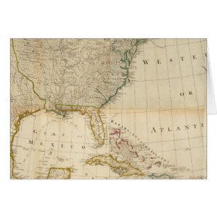 Carte composite nord-américaine à la main