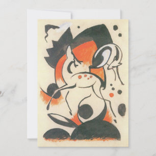 Carte Composition aux deux cerfs de Franz Marc