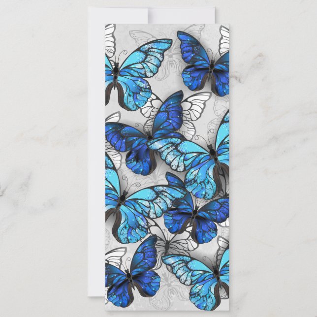 Carte Composition des White and Blue Butterflies (Devant)