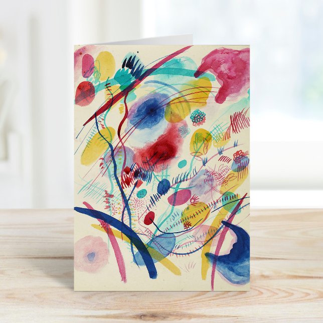 Carte Composition en bleu rouge vert jaune | Kandinsky (Créateur téléchargé)