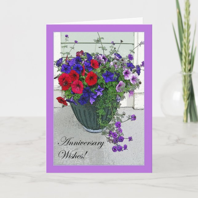Carte Composition florale pour Souhaits d'anniversaire,  (Devant)