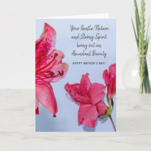 Carte Composition florale rose pour la fête des mères