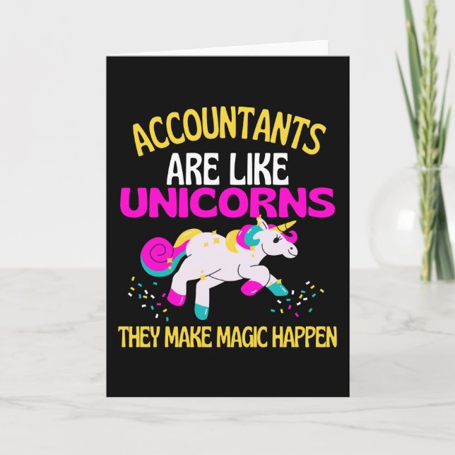 Carte Comptable Licorne , Magiques Comptables Licorne (Devant)
