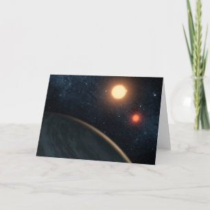 Carte Concept de l'artiste illustrant Kepler-16b.