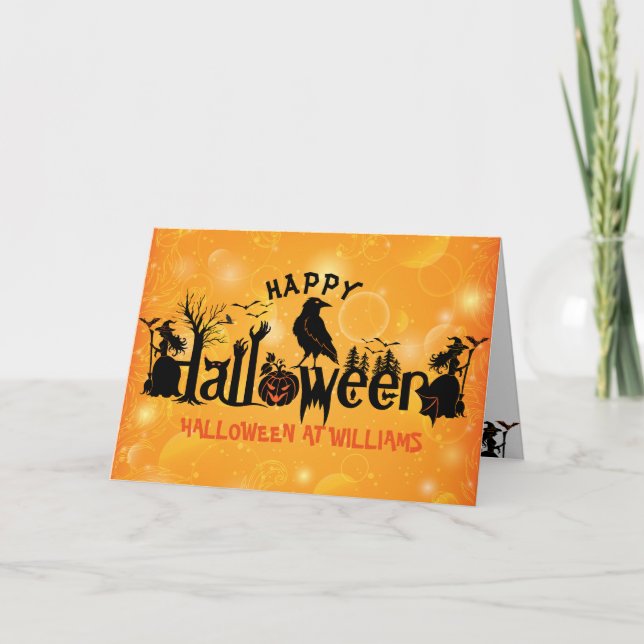 Carte Concept Halloween Éffrayant (Devant)