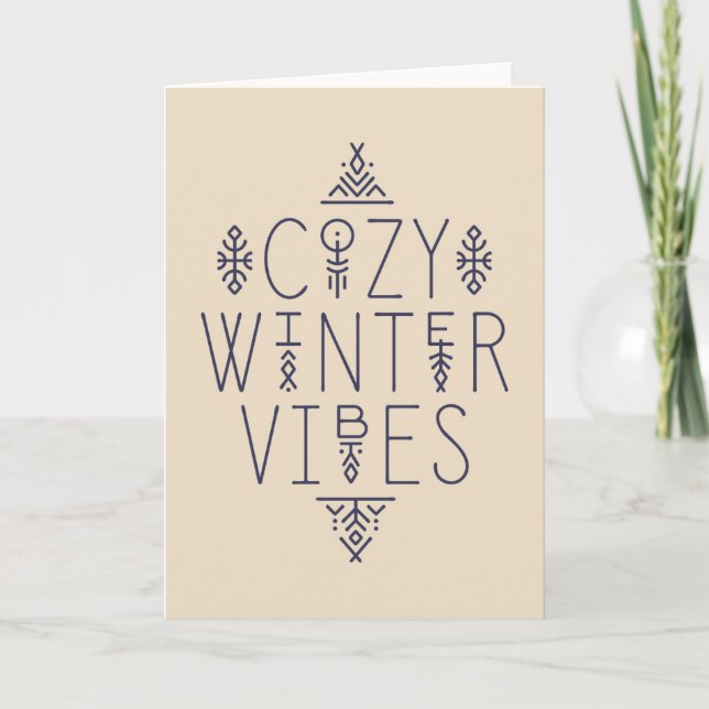 Carte Conception d'ambiance hivernale cosy (Devant)