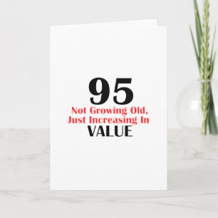 Carte Conception d'anniversaire de 95 ans