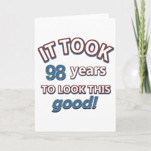 Carte Conception de 98ème anniversaire
