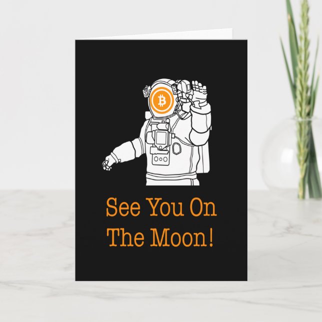 Carte Conception de Bitcoin unique (Devant)