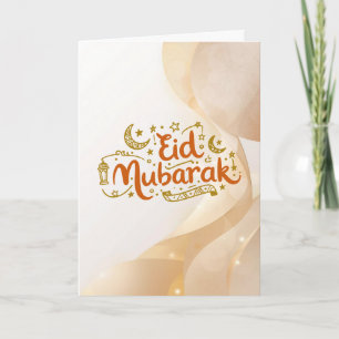 Carte Conception de célébration chaleureuse d'Eid