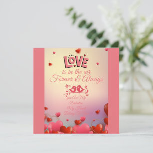 Carte Conception de citation d'amour romantique Amour