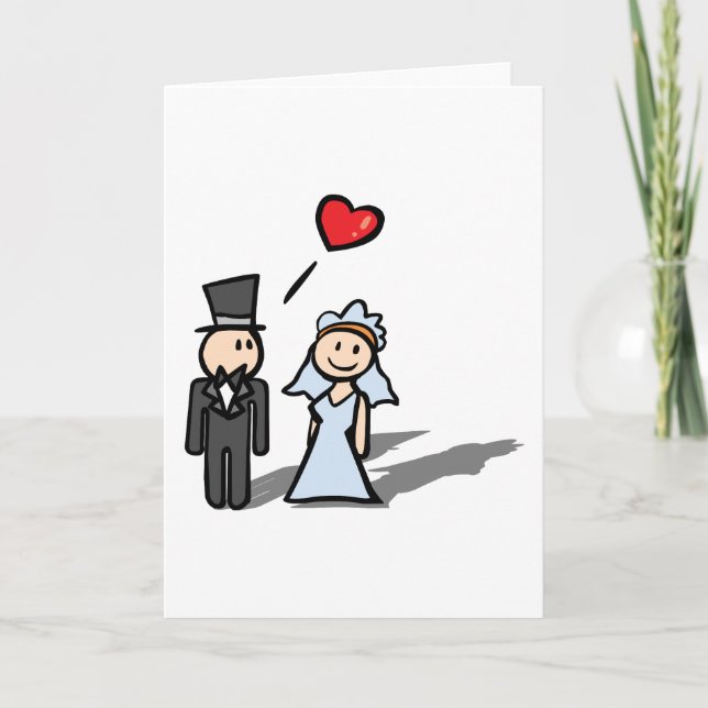 Carte Conception de couples de "jour du mariage" (Devant)
