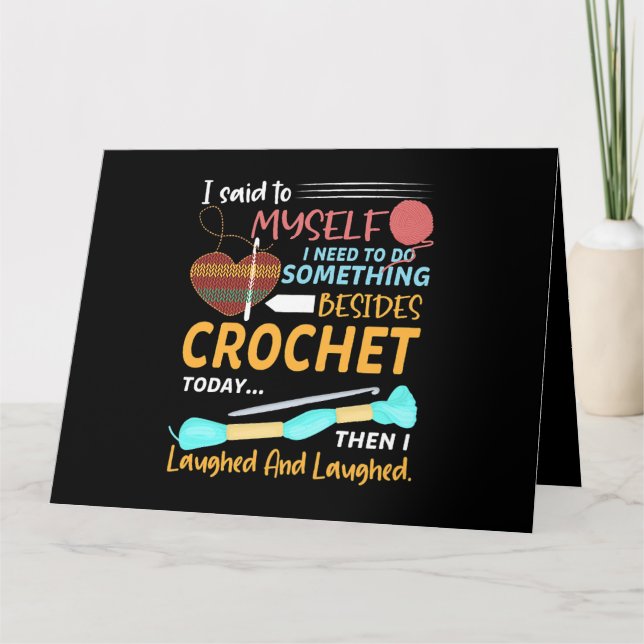 Carte Conception de Crochet pour femmes pour les citatio (Devant)