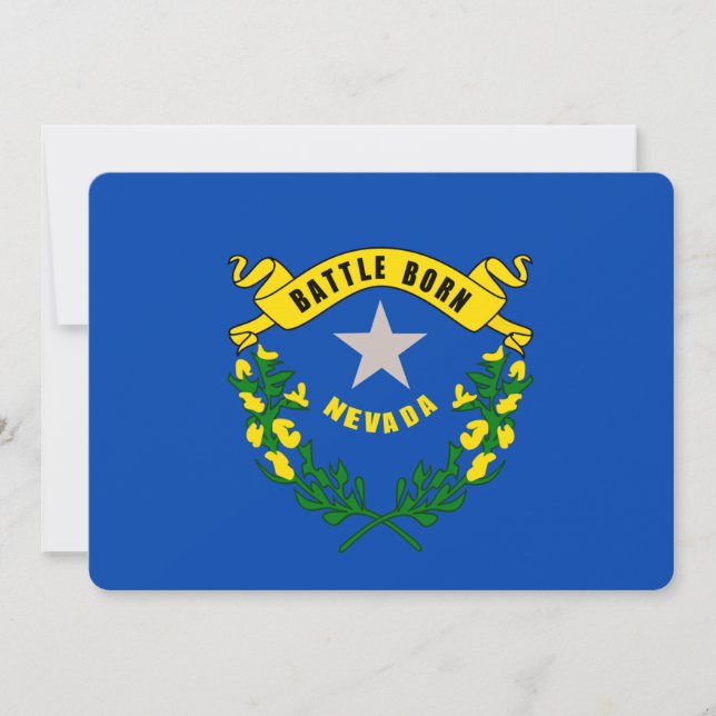 Carte Conception de drapeau de l'État du Nevada (Devant)