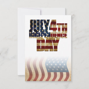 Carte Conception de drapeau patriotique du 4 juillet