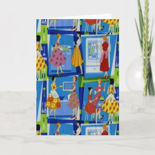 Carte Conception de la femme au foyer des années 50