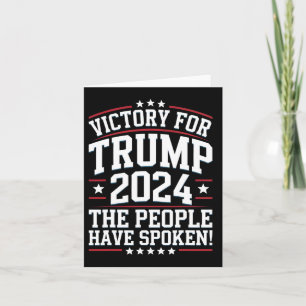 Carte Conception de la victoire de Trump 2024 pour ses p