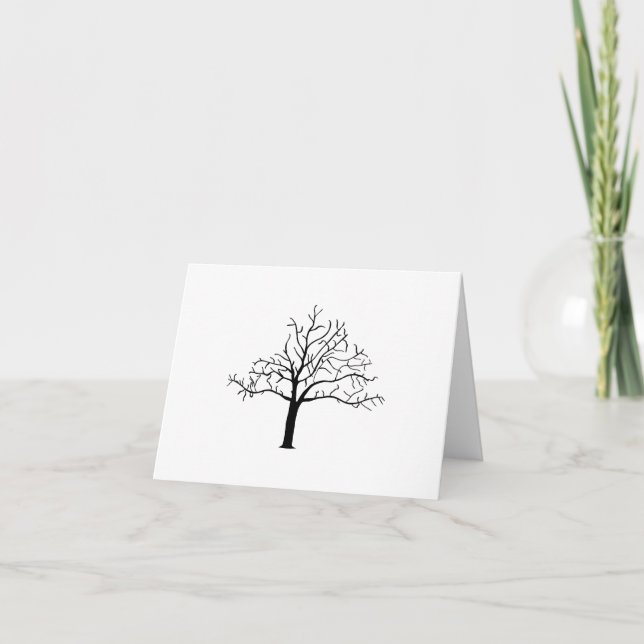 Carte Conception de l'arbre nu (Devant)