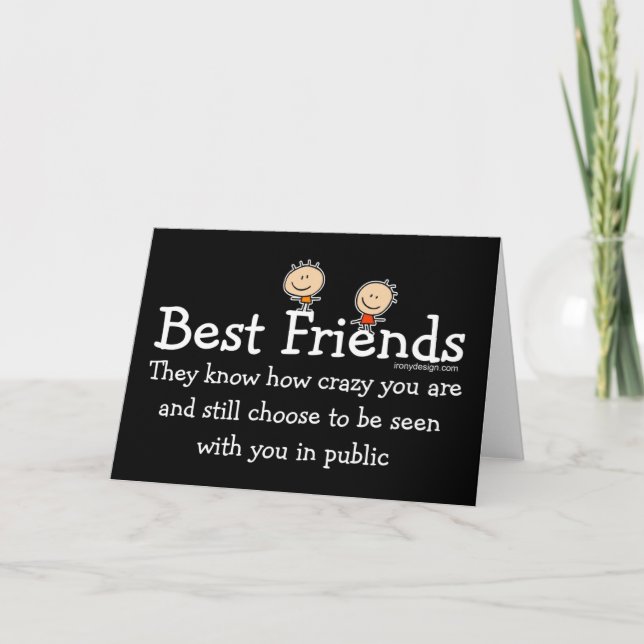Carte Conception de meilleurs amis (Devant)