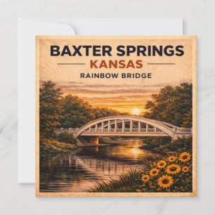 Carte Conception de papeterie de la station Rainbow Brid
