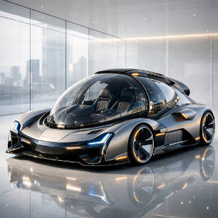 Carte Conception de voiture futuriste high-tech, impress