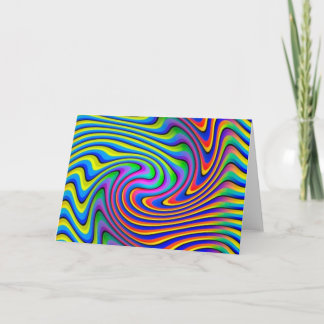 Carte Conception d'illusion optique différée