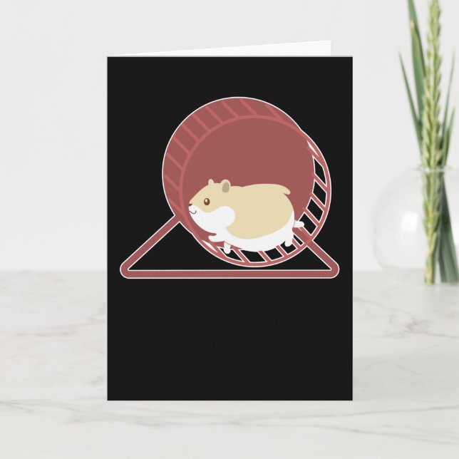 Carte Conception drôle de hamster Rongeur Cadeau de hams (Devant)