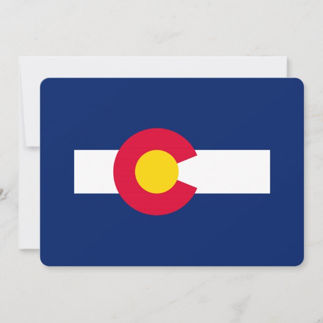 Carte Conception du drapeau de l'État du Colorado (Devant)