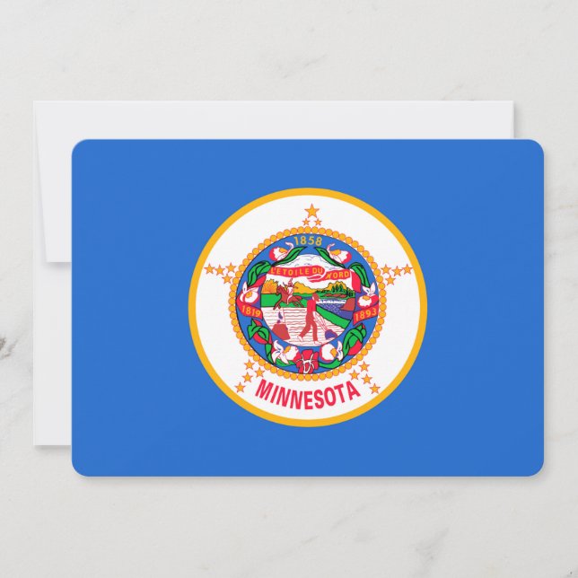 Carte Conception du drapeau de l'État du Minnesota (Devant)