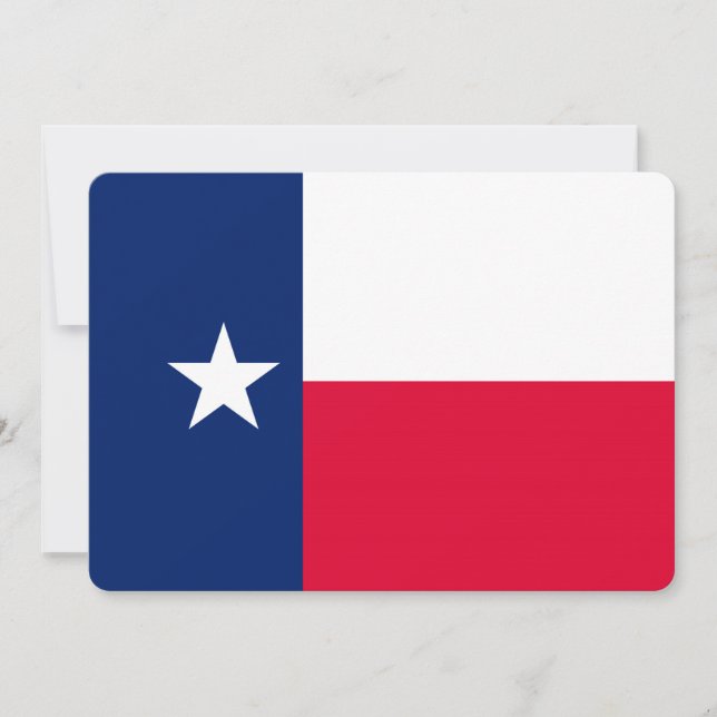 Carte Conception du drapeau de l'État du Texas (Devant)