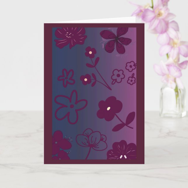 Carte Conception florale  (Orchidée)