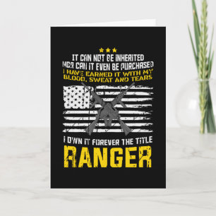 Carte Conception militaire des Rangers