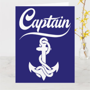 Carte Conception nautique d'ancre de voilier capitaine