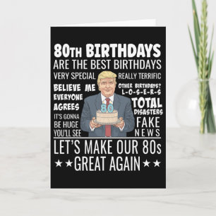 Carte Conception pour 80e anniversaire - Citation drôle