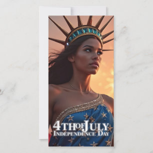 Carte Conception splendide du 4 juillet - Feux d'artific