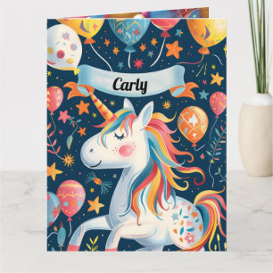 Carte Conception Unicorne pour enfants