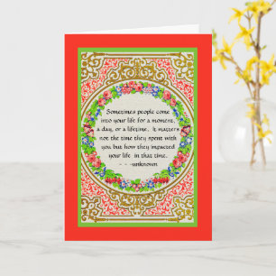Carte CONCEPTION vintage/FLORALE ET FILIGREE