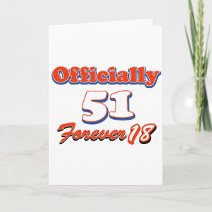 Carte conceptions d'anniversaire de 51 années