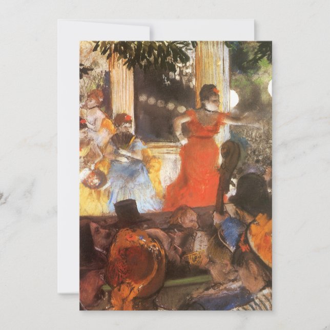 Carte Concert Café aux Ambassadeurs par Edgar Degas (Devant)
