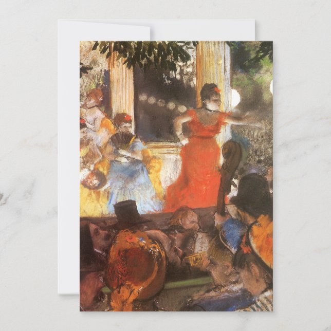 Carte Concert Café aux Ambassadeurs par Edgar Degas (Devant)