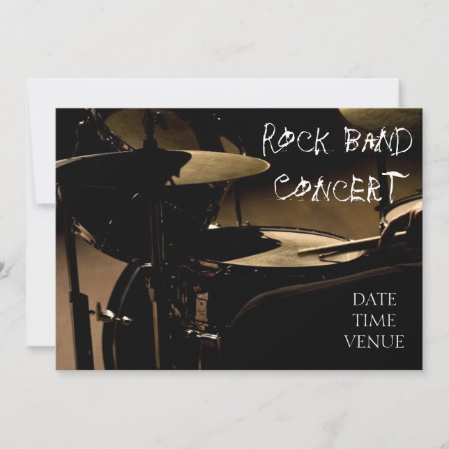 Carte Concert Rock Band (Devant)