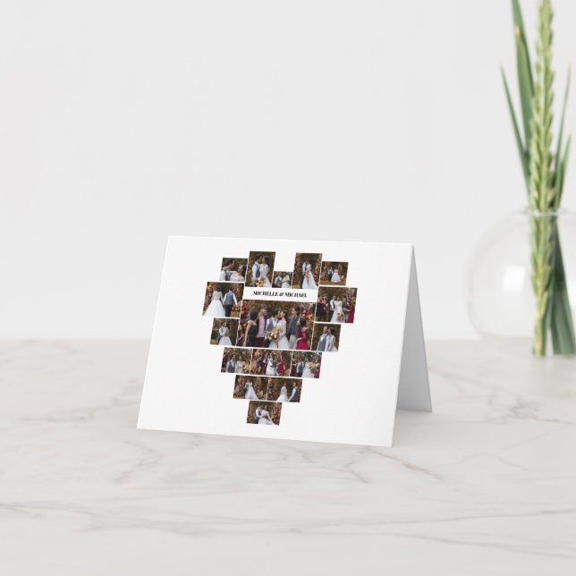 Carte Concevez votre propre coeur d'amour en forme de co (Devant)