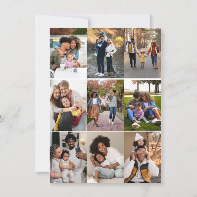 Carte Concevez votre propre collection photo 9 (Devant)