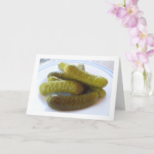 Carte Concombre de poulet, Gherkins