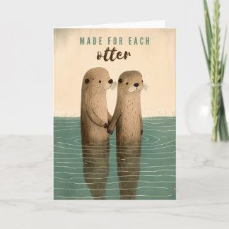 Carte Conçu pour chaque loutre